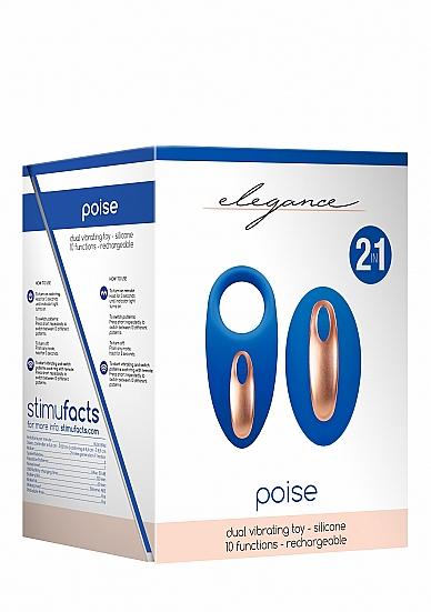 Dual Vibrating Toy - Poise - Blue | SexToy.com