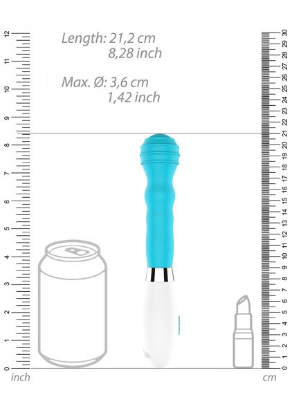 Alida Ultra Soft Silicone 10 Speeds Turquoise