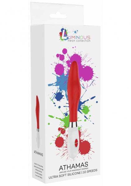 Athamas Ultra Soft Silicone 10 Speeds Red