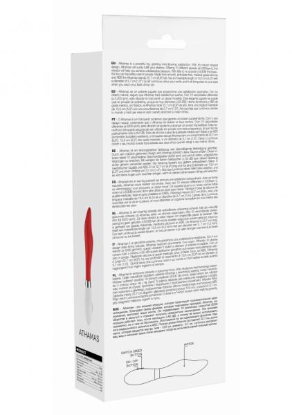 Athamas Ultra Soft Silicone 10 Speeds Red