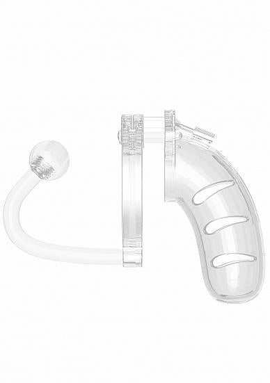 Mancage Chastity Cock Cage With Butt Plug #11 Clear Medium | SexToy.com