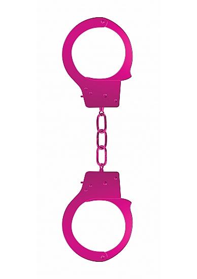 Ouch Beginners Handcuffs Metal Pink | SexToy.com