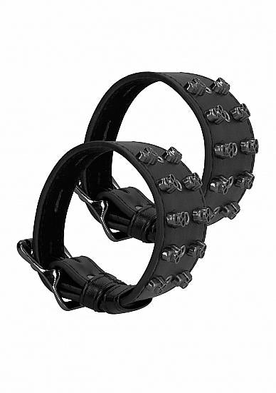 Ouch! Skulls And Bones Handcuffs With Skulls Black | SexToy.com