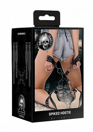 Ouch! Skulls And Bones Hogtie With Spikes Black | SexToy.com