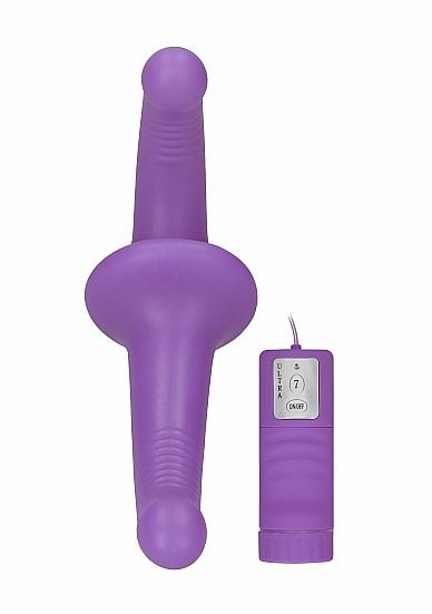 Ouch Vibrating Silicone Strapless Strap On Purple | SexToy.com