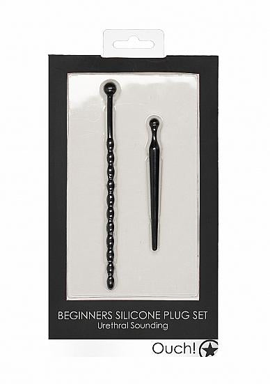 Beginners Silicone Plug Set - Black | SexToy.com