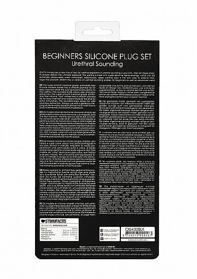 Beginners Silicone Plug Set - Black | SexToy.com