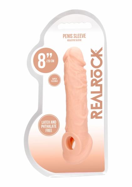 Realrock Penis Sleeve 8in Flesh