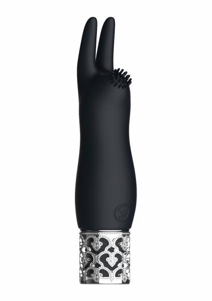 Royal Gems Elegance Black Rechargeable Silicone Bullet