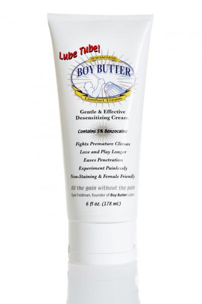 Boy Butter Desensitizing Comfort Cream - 6 Oz Lube Tube