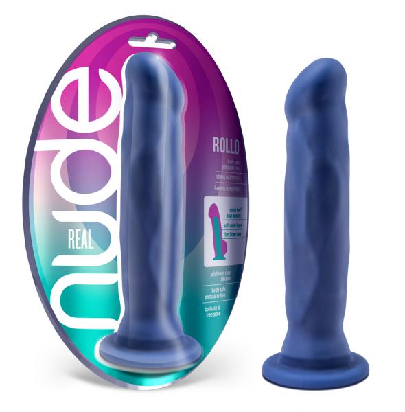 Real Nude Rollo Indigo Blue Dildo | SexToy.com