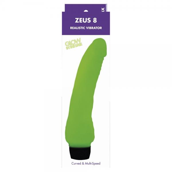 Zeus 8 inches Glow Realistic Vibe Kinx