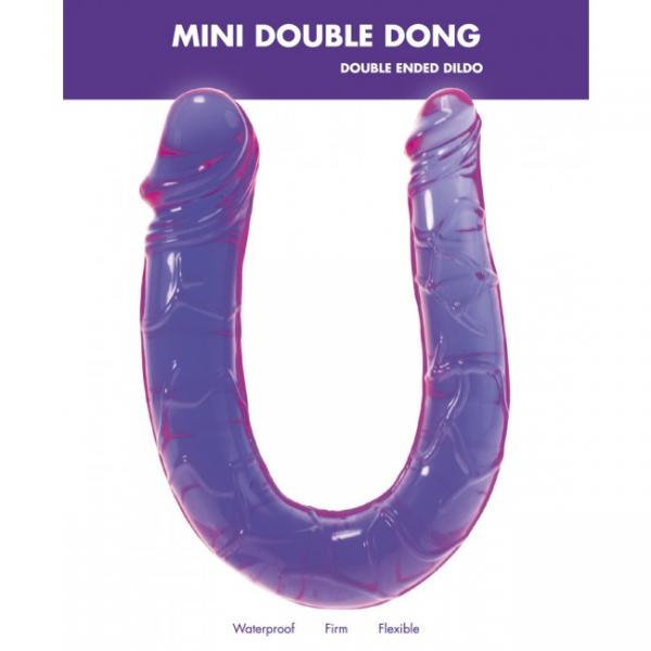 Mini Double Dong Double Ended Dildo Purple Kinx