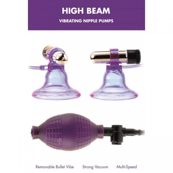 High Beam Vibe Nipple Pump Purple Kinx