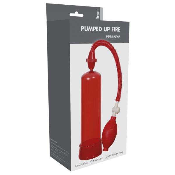 Pumped Up Fire Penis Pump Linx Red