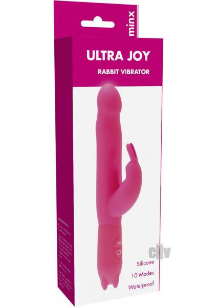 Ultra Joy Rabbit Vibrator Pink Minx