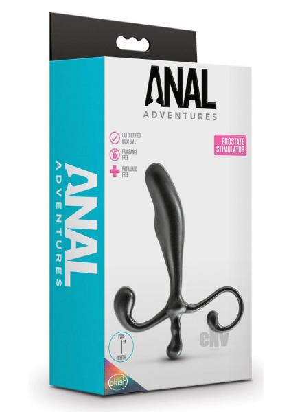 Blush Anal Adventures Prostate Stimulator - Black | SexToy.com