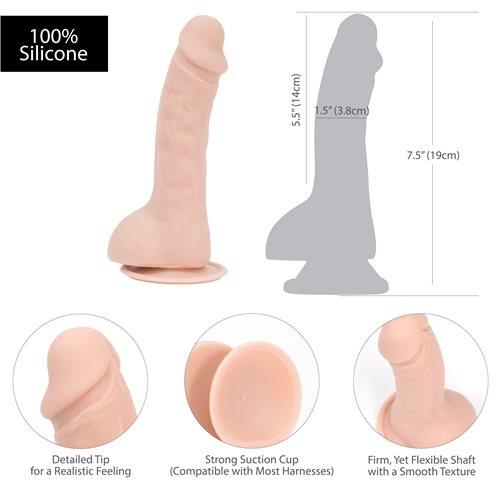 Addiction Brad 7.5 inches Beige Realistic Dildo | SexToy.com