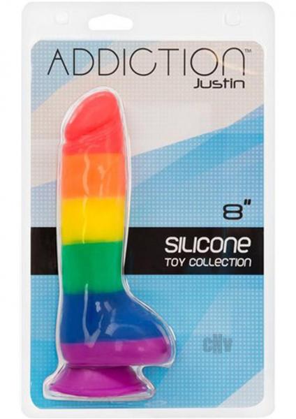 Addiction Justin 8 inches Rainbow Dildo | SexToy.com