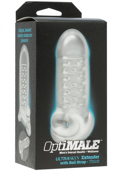 Optimale Extender With Ball Strap Thick Clear | SexToy.com