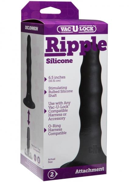 Vac-U-Lock Ripple Silicone Dong | SexToy.com