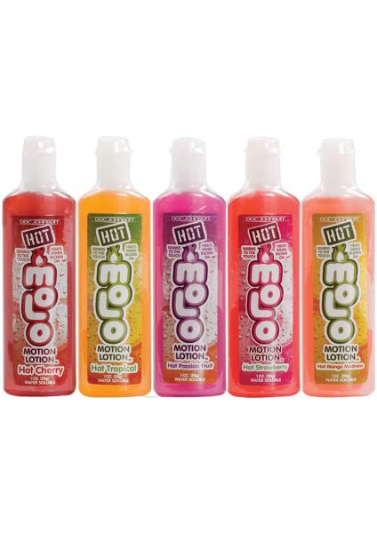 Hot Motion Lotion Christmas Pack 5 Assorted Flavors 1 Ounce | SexToy.com