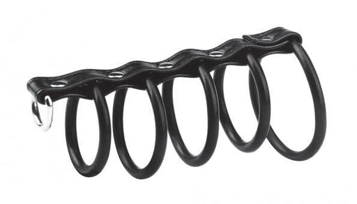 C & B Gear 5 Ring Rubber Gate Of Hell with Lead | SexToy.com