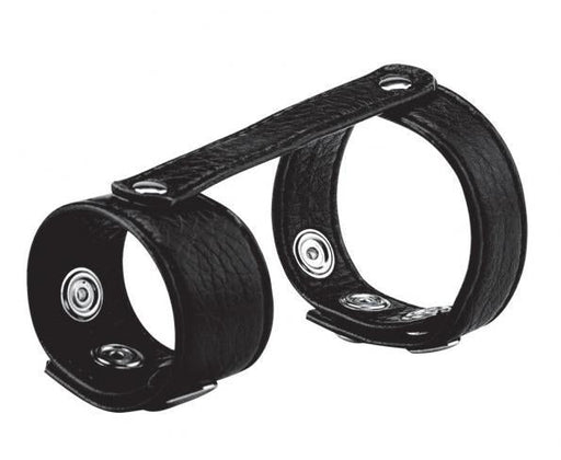 C & B Gear Duo Snap Cock And Ball Ring Black | SexToy.com