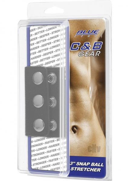 C & B Gear Snap Ball Stretcher 3 inches Black | SexToy.com