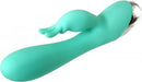 The Silicone Rechargeable Bunny Vibrator Green | SexToy.com