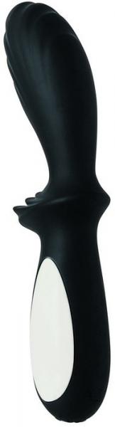 The Silicone Warming Prostate Massager Black Vibrator | SexToy.com