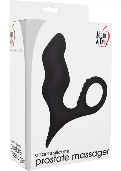 Adam's Silicone Prostate Massager Waterproof Black | SexToy.com