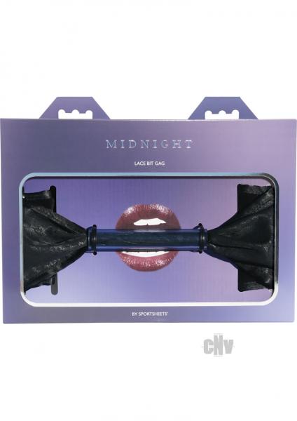 Midnight Lace Bit Gag Black O/S | SexToy.com