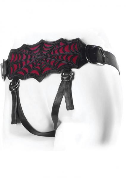 Connoisseur Black Widow Double Strap Harness Black | SexToy.com