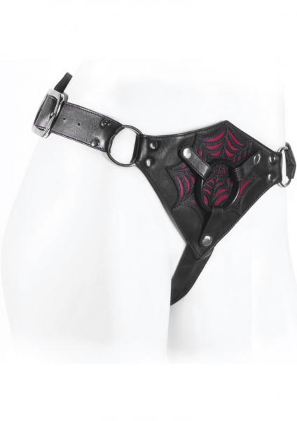 Connoisseur Black Widow Double Strap Harness Black | SexToy.com