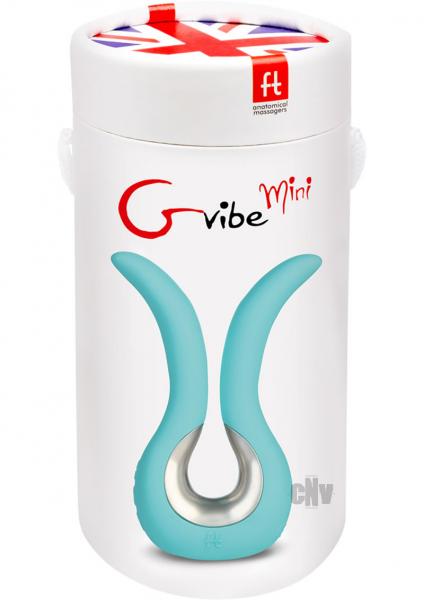 G Vibe Mini Rechargeable Massager Tiffany Mint | SexToy.com