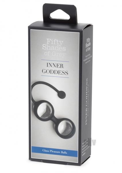 Fifty Shades Of Grey Inner Goddess Glass Pleasure Balls 2.7oz | SexToy.com