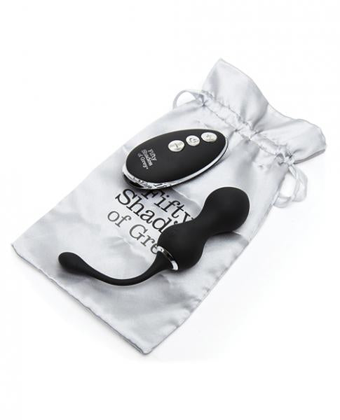 Fifty Shades Of Grey Relentless Vibrations Remote Control Kegel Balls Black | SexToy.com