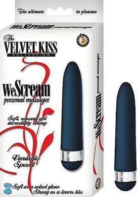 The Velvet Kiss We Scream Black Personal Massager | SexToy.com