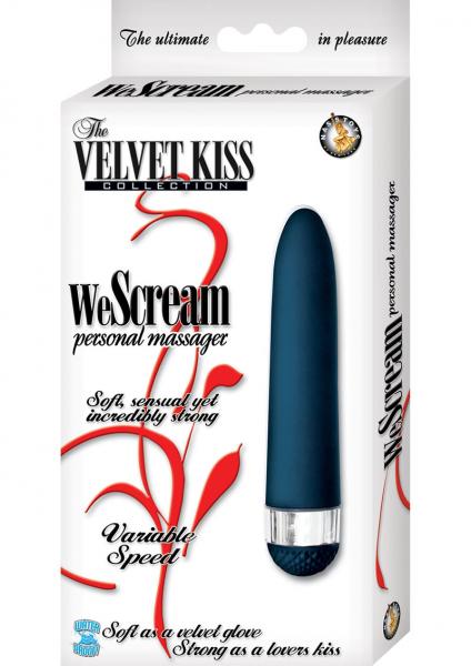 The Velvet Kiss We Scream Black Personal Massager | SexToy.com