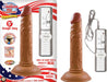 Real Skin Latin American Mini Whoppers Vibrating Dong Brown 5 Inches | SexToy.com