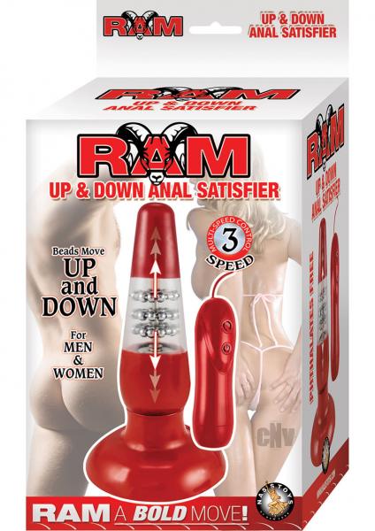 Ram Up And Down Anal Satisfier Red Butt Plug | SexToy.com