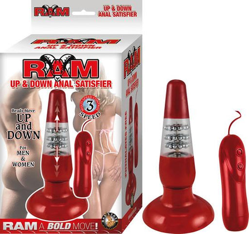 Ram Up And Down Anal Satisfier Red Butt Plug | SexToy.com