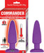 Commander Essential Vibrating Hot Butt Plug Purple | SexToy.com