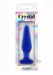 Crystal Glass Tapered Plug Med Blue | SexToy.com