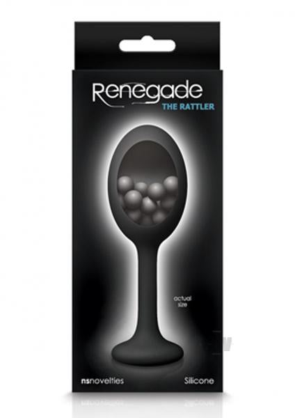 Renegade The Rattler Black Silicone Butt Plug | SexToy.com