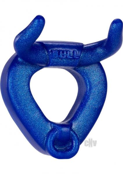Bull Horned Cock Ring Blueballs