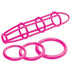 Neon Silicone Cage and Love Ring Set | SexToy.com