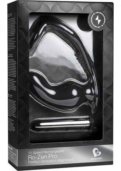 Ro-Zen Pro Rechargeable 10X Black Prostate Massager | SexToy.com