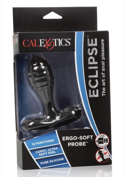 Eclipse Ergo Ultra Soft Probe Black Vibrator | SexToy.com